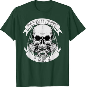 Riding Horse - On A Steel Horse I Ride, Horse, Riding T-Shirt - T-Shirt | Forest