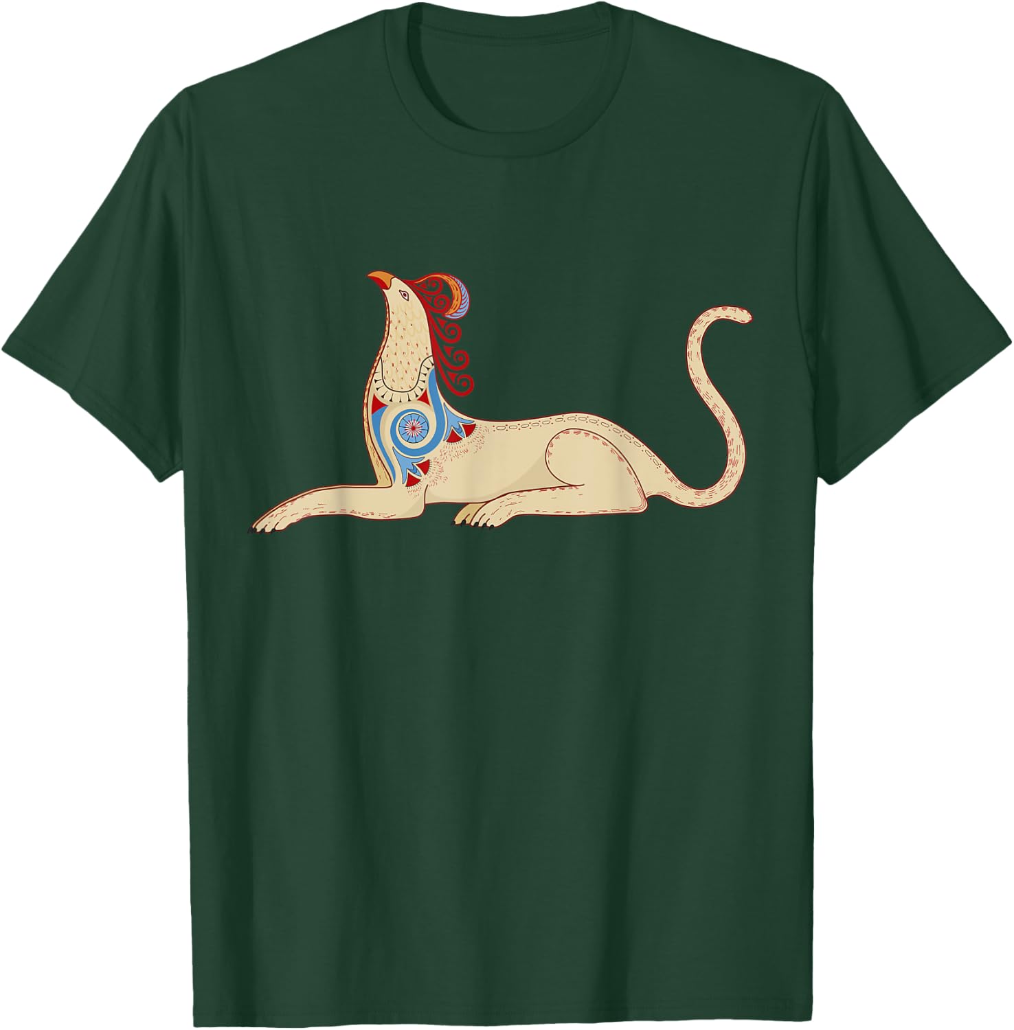 Minoan Griffin from the Knossos Throne Room Fresco T-Shirt - T-Shirt | Forest