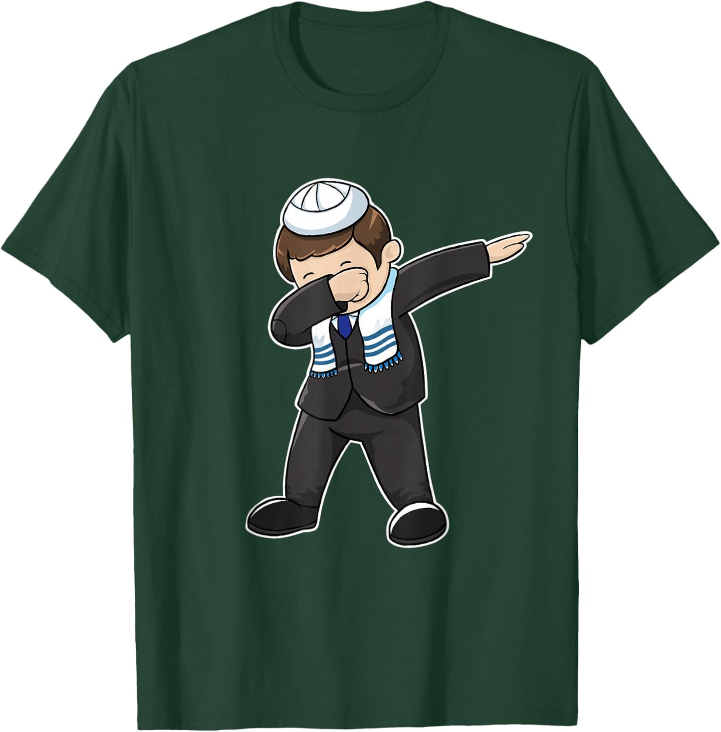 Bar Mitzvah Dabbing Jewish Boy Funny Hanukkah Gift T-Shirt - T-Shirt | Forest