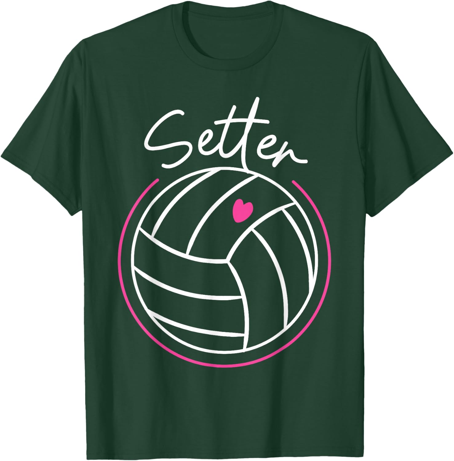 Volleyball Player Team Setter T-Shirt - T-Shirt | Forest