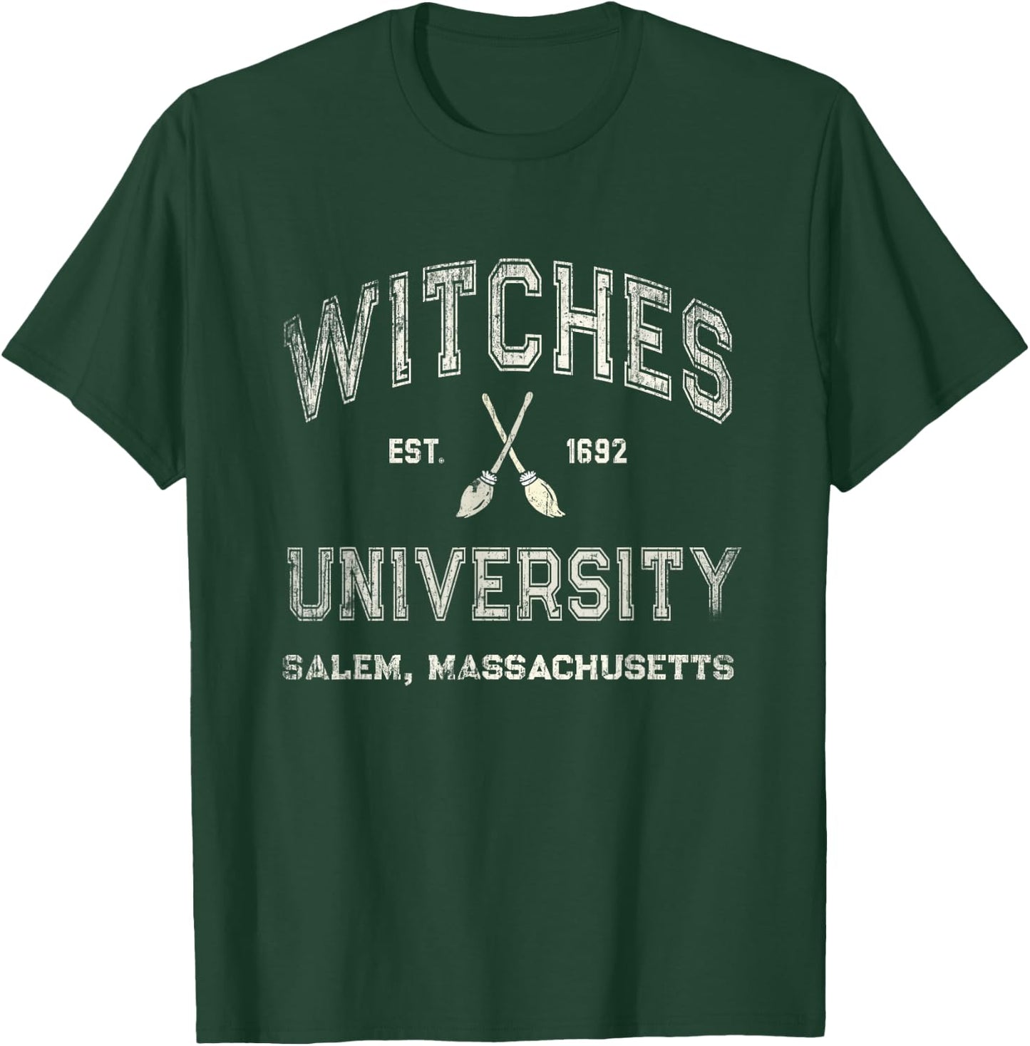 Funny WITCHES Wiccan UNIVERSITY Salem Massachusetts Witch T-Shirt - T-Shirt | Forest