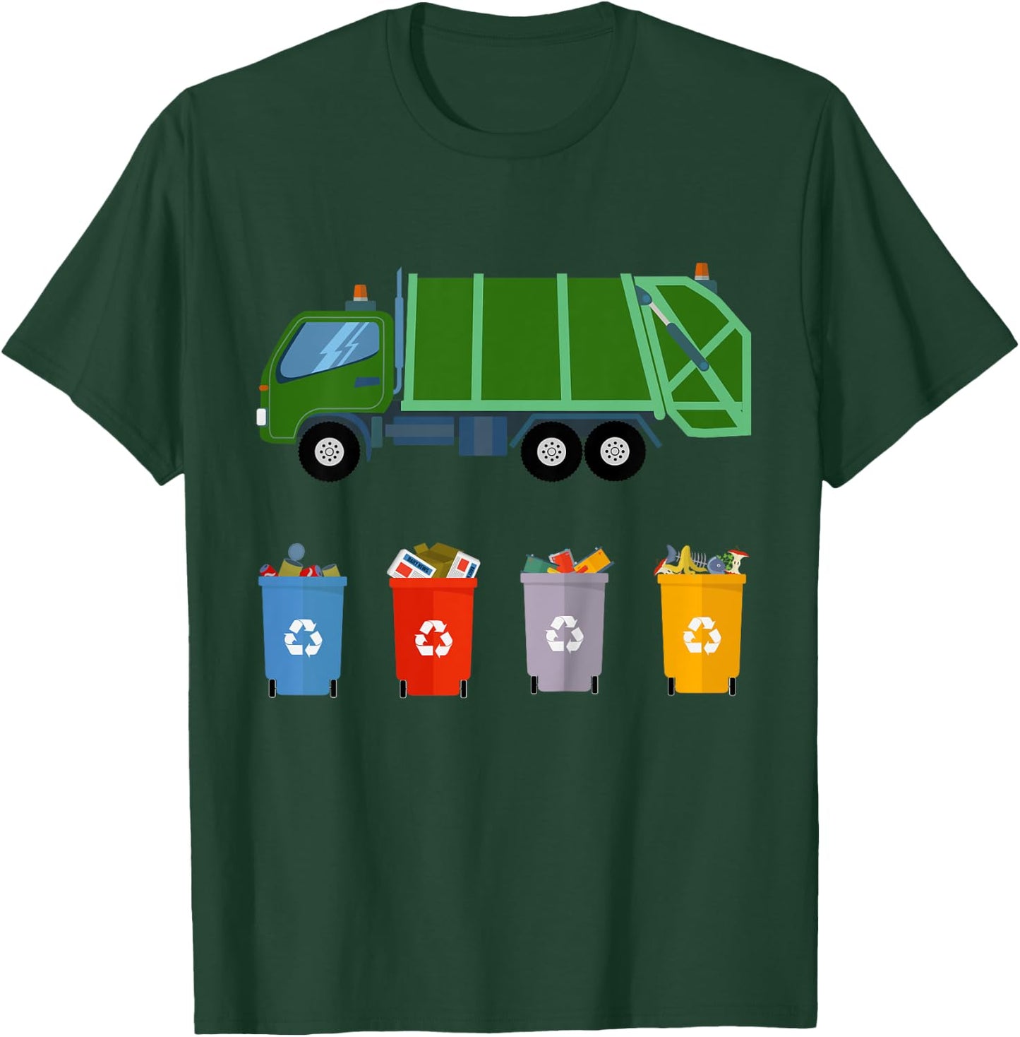 Recycling Trash Dump Truck Pajamas for Kids T-Shirt - T-Shirt | Forest