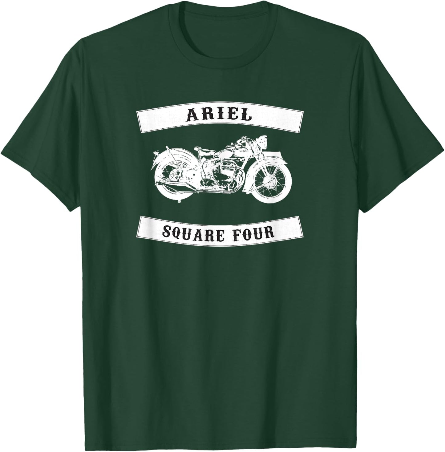 Ariel Square Four Classic British Motorcycle T-Shirt - T-Shirt | Forest