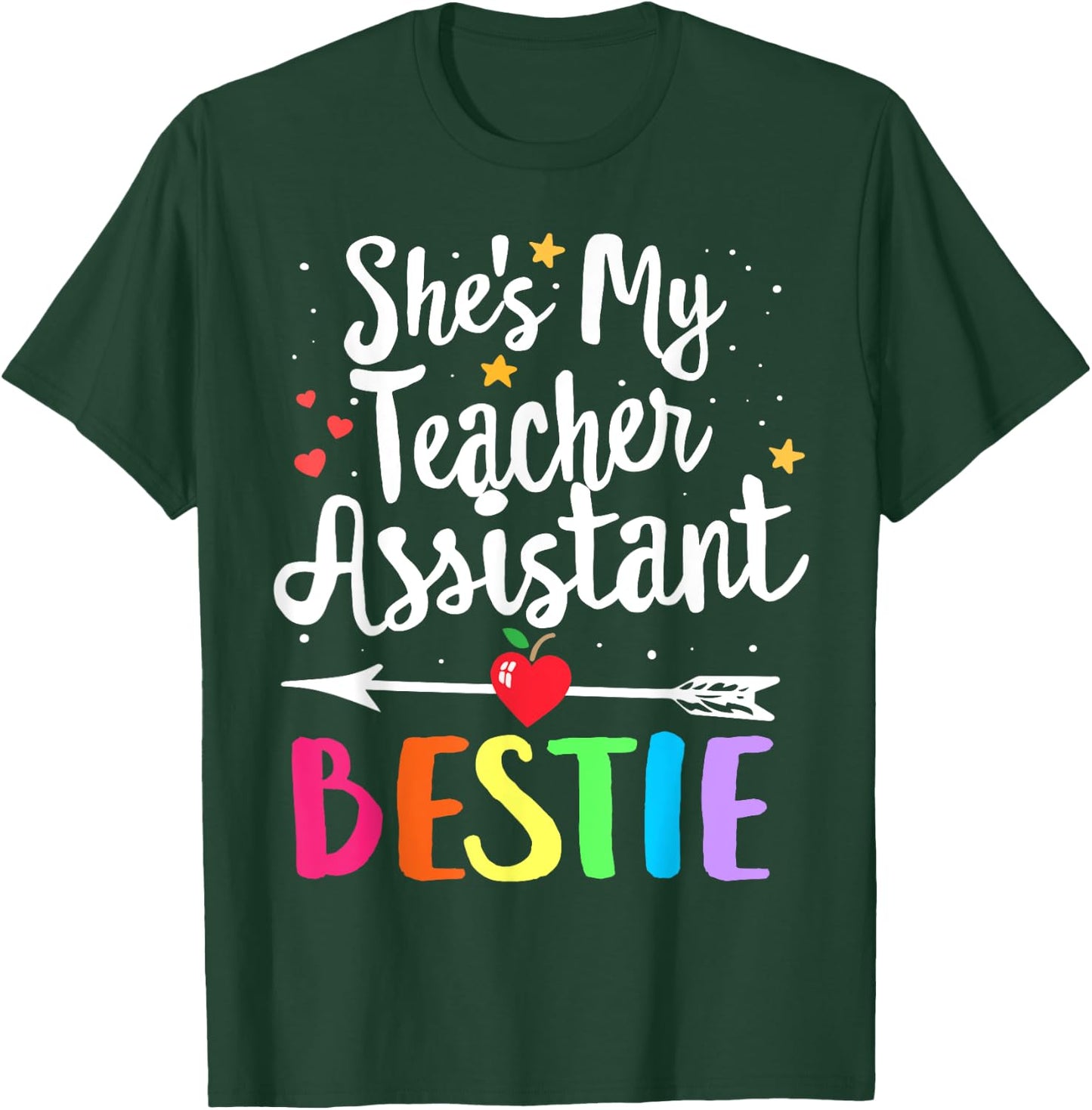 Matching Teacher Assistant Best Friend She's My Bestie Women Kids T-Shirt - T-Shirt | Forest