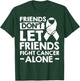Lung Cancer Friends Don't Let Friends Fight Cancer Alone T-Shirt - T-Shirt | Forest