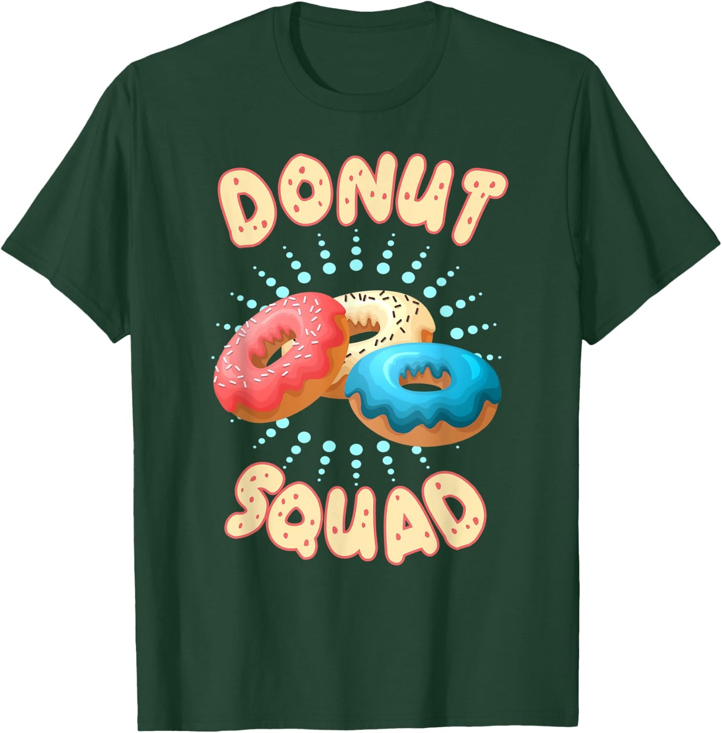 Funny Donut Squad Baker Donuts Boys Girls Kids T-Shirt - T-Shirt | Forest