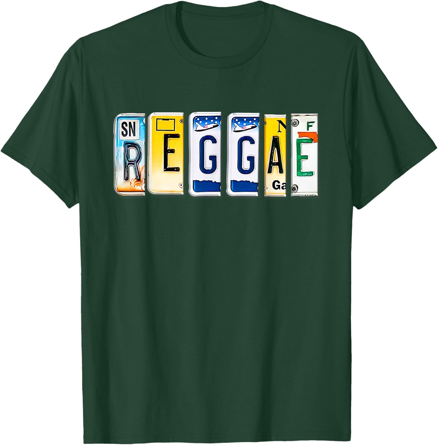 Men Women Reggae Clothing Reggae T Jamaica Souvenir Reggae T-Shirt - T-Shirt | Forest