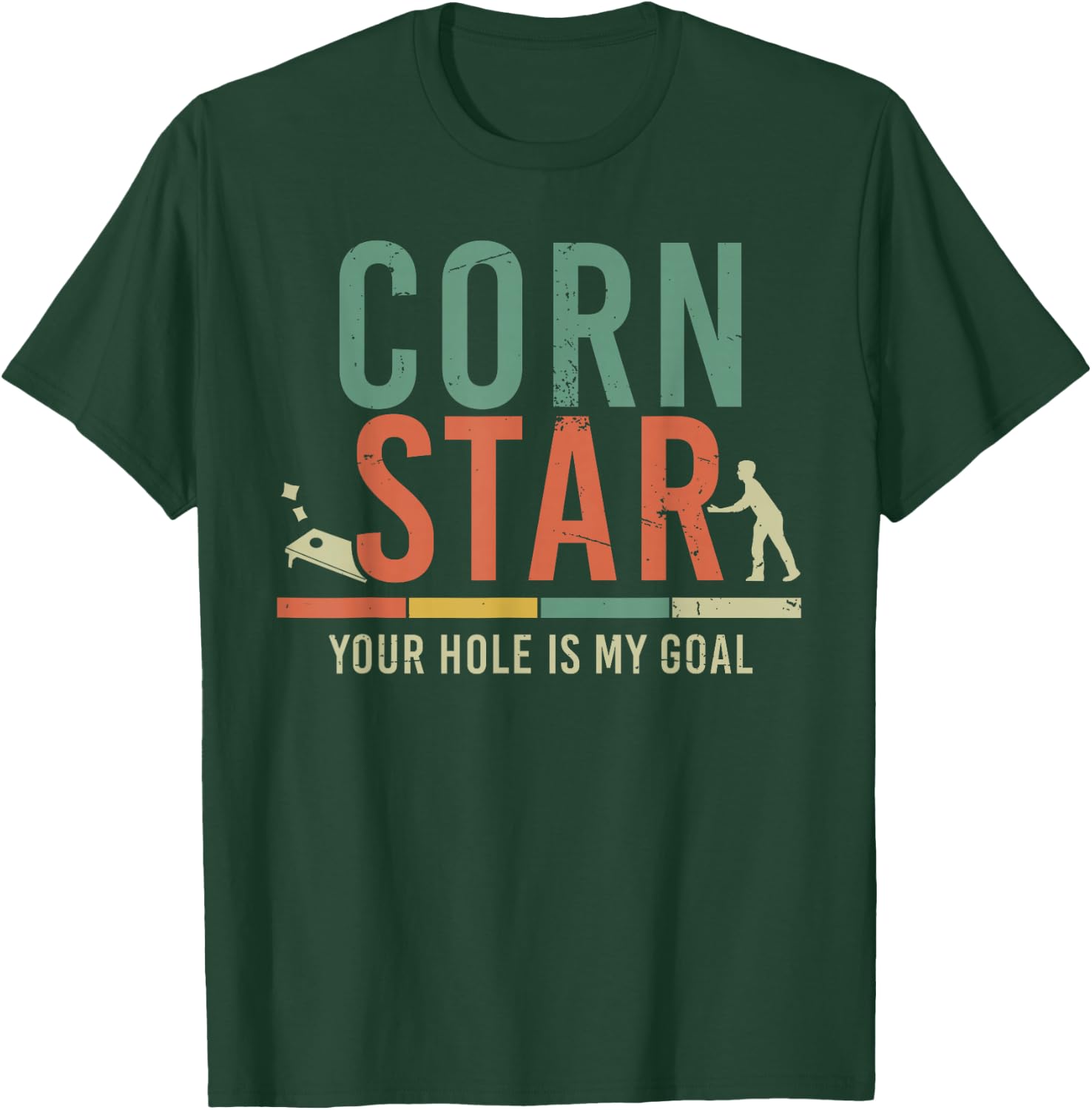 Cool Cornhole Art Men Women Corn Hole Bag Toss Tournament T-Shirt - T-Shirt | Forest