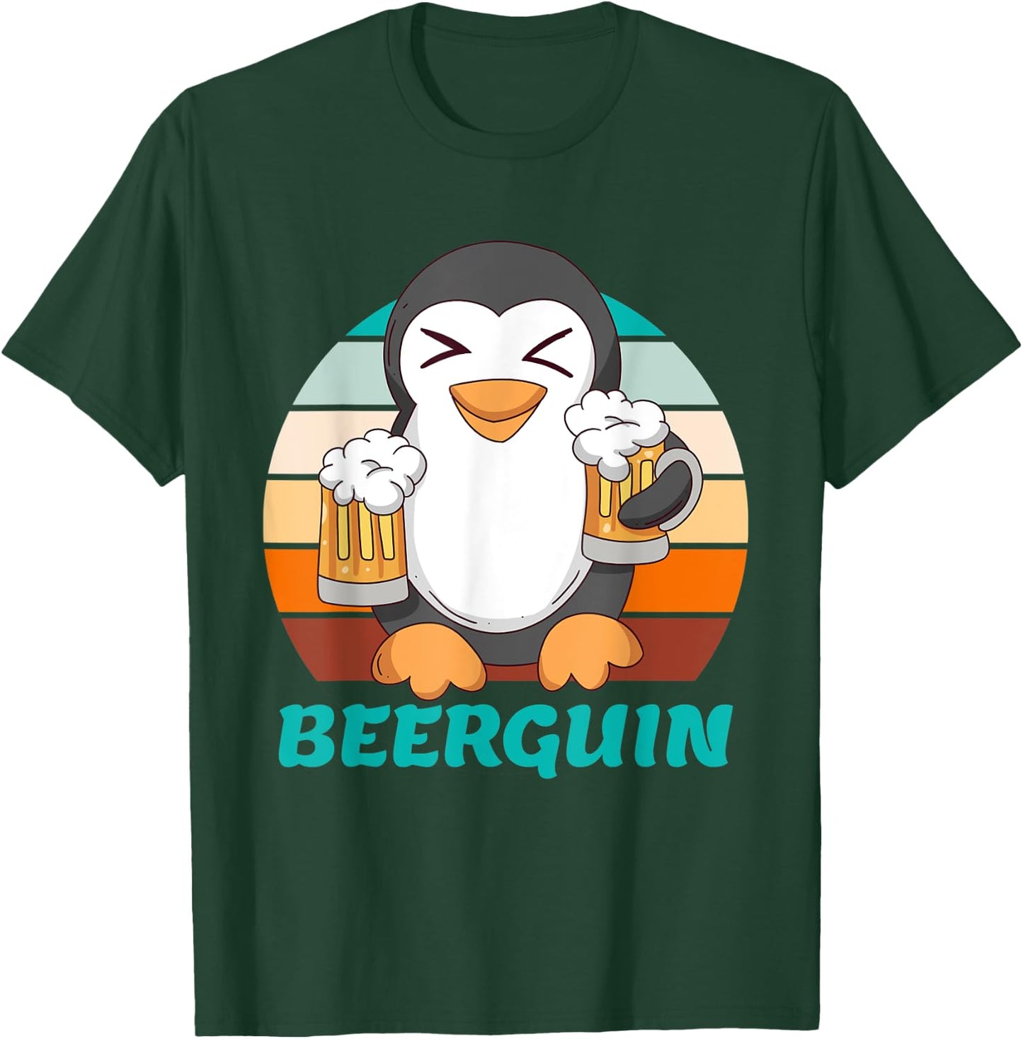 Beer penguin beer men Beer Father s Day Party Festival T-Shirt - T-Shirt | Forest