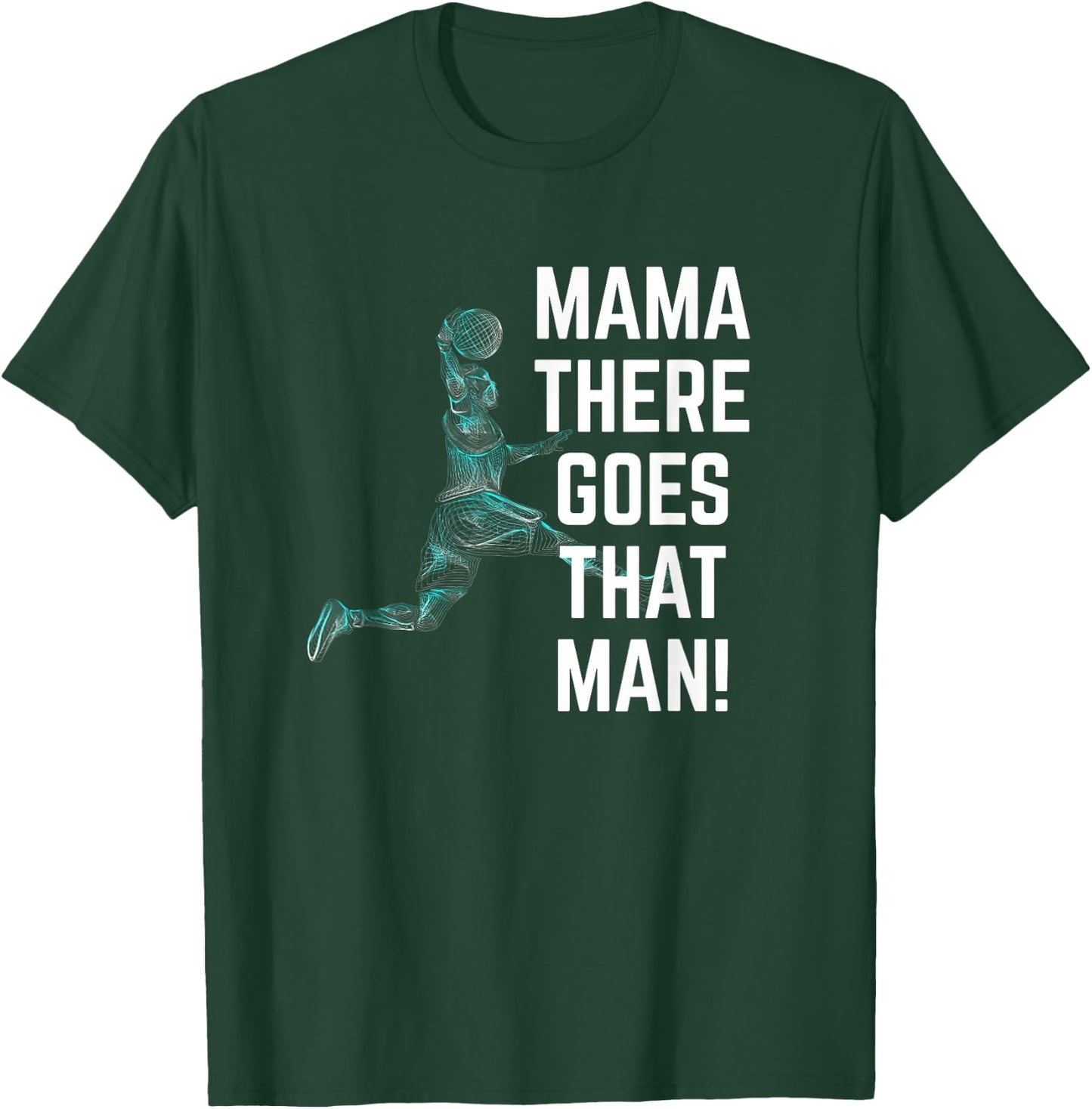 Mama, da geht dieser Mann Basketball Line Drawings T-Shirt - T-Shirt | Forest