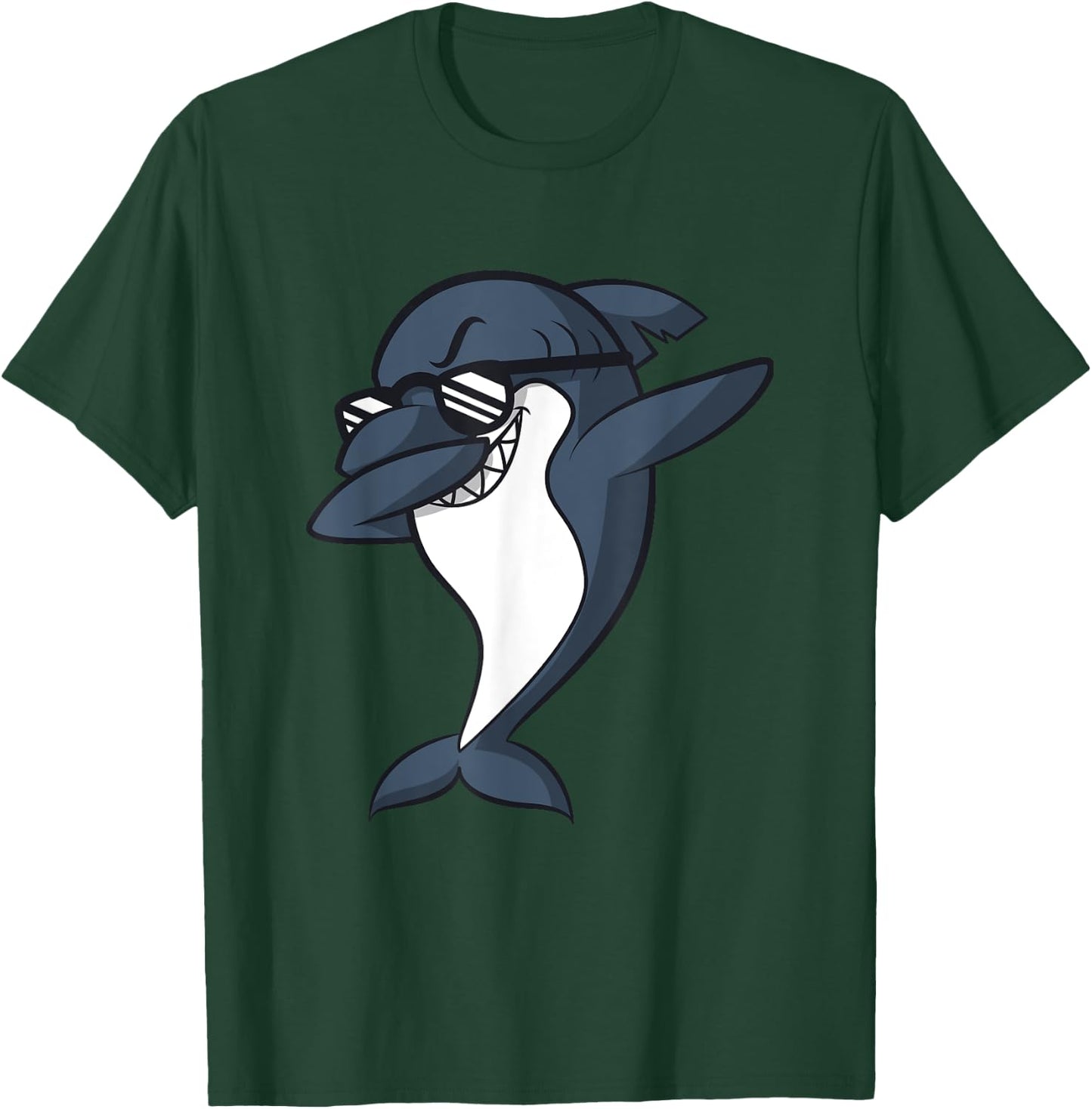 Cool Dabbing Shark Shirt | Funny Shark Dab T-Shirt - T-Shirt | Forest