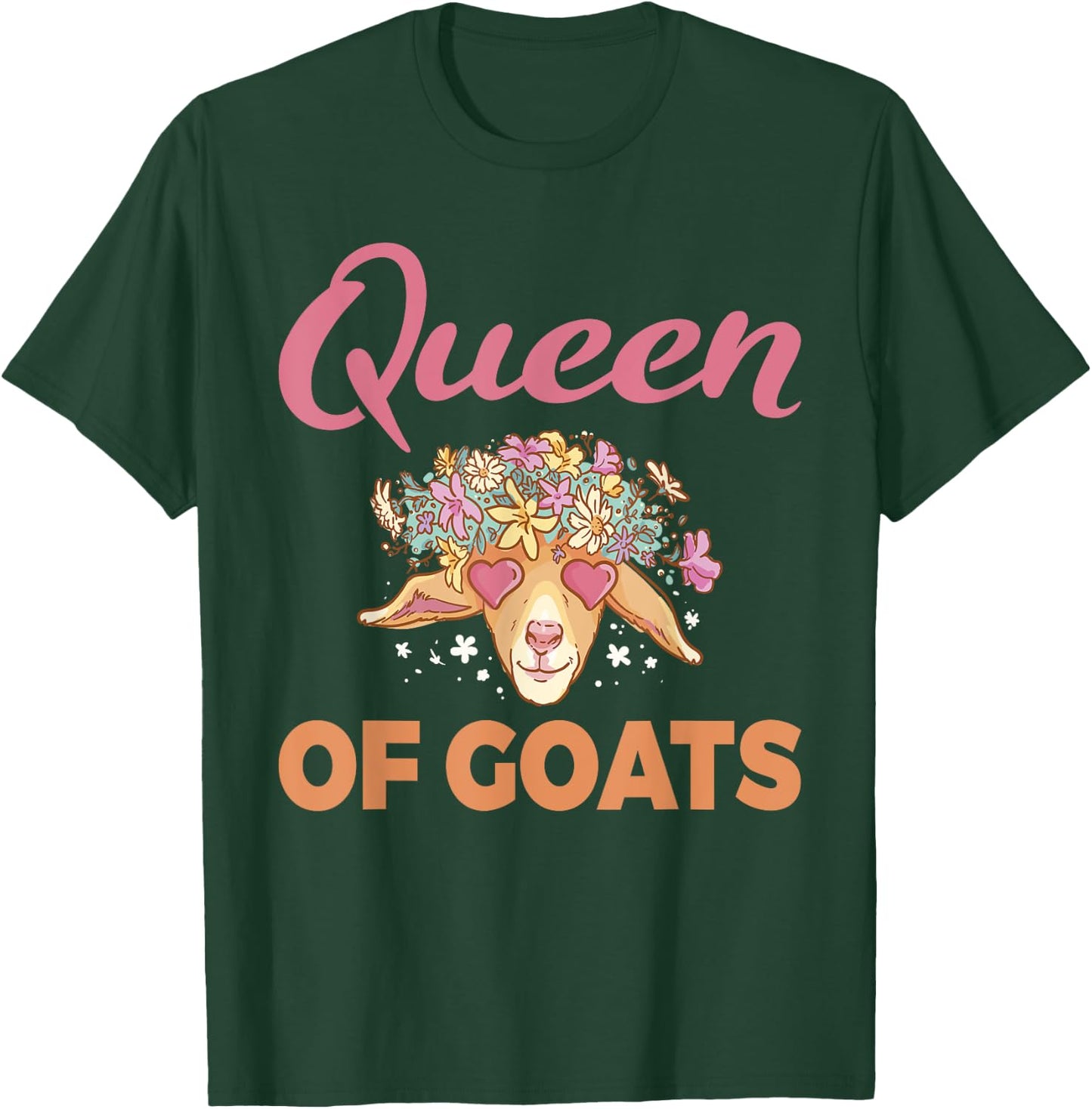 Queen of Goats Goat Lovers T-Shirt - T-Shirt | Forest