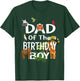 Dad Of The Birthday Boy Zoo Theme Animal Party T-Shirt - T-Shirt | Forest