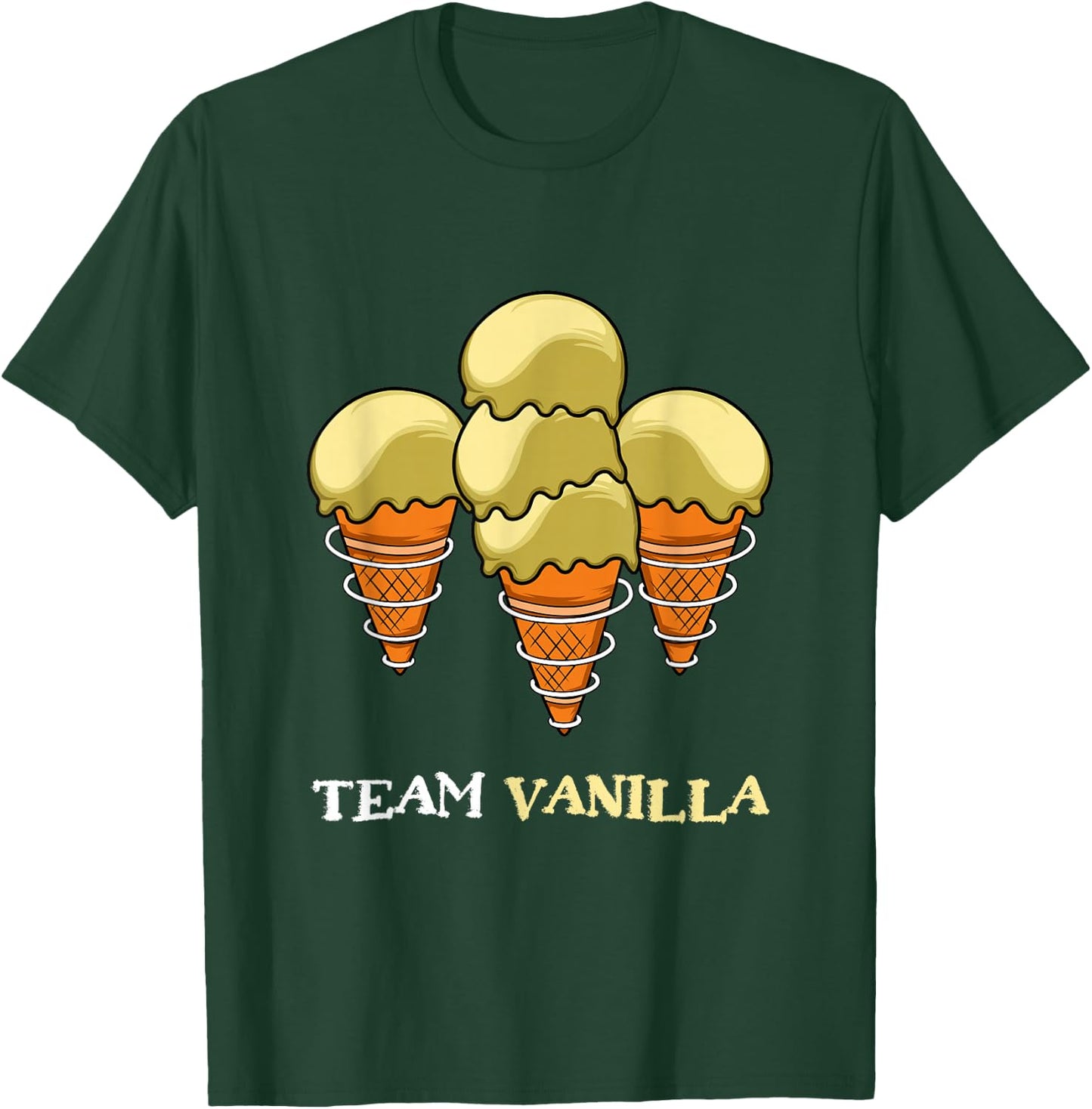 Team Vanilla Ice Cream Lovers. T-Shirt - T-Shirt | Forest