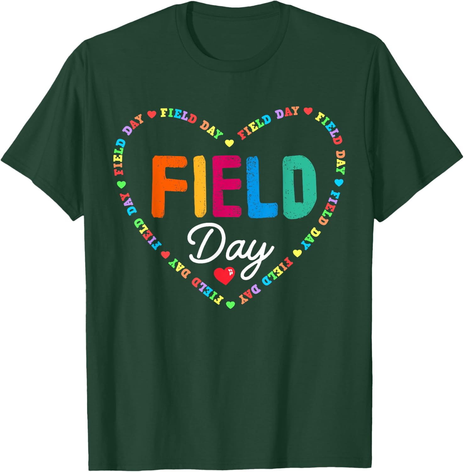 Field Day Squad 2023 Physical Education Gym Teacher P.E Crew T-Shirt - T-Shirt | Forest
