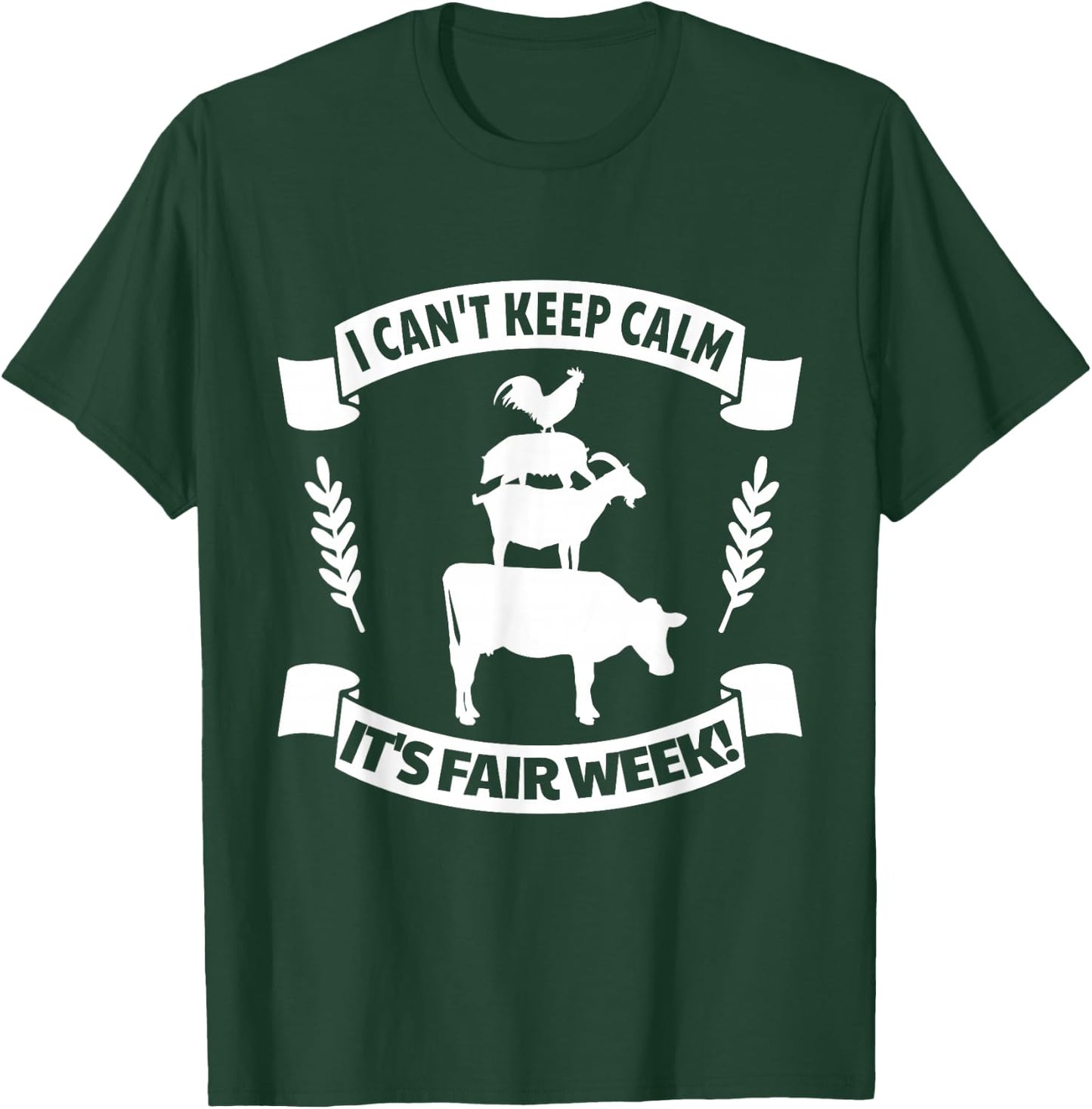 Fun State and County Fair Show - Farm Animal Showing Quote T-Shirt - T-Shirt | Forest