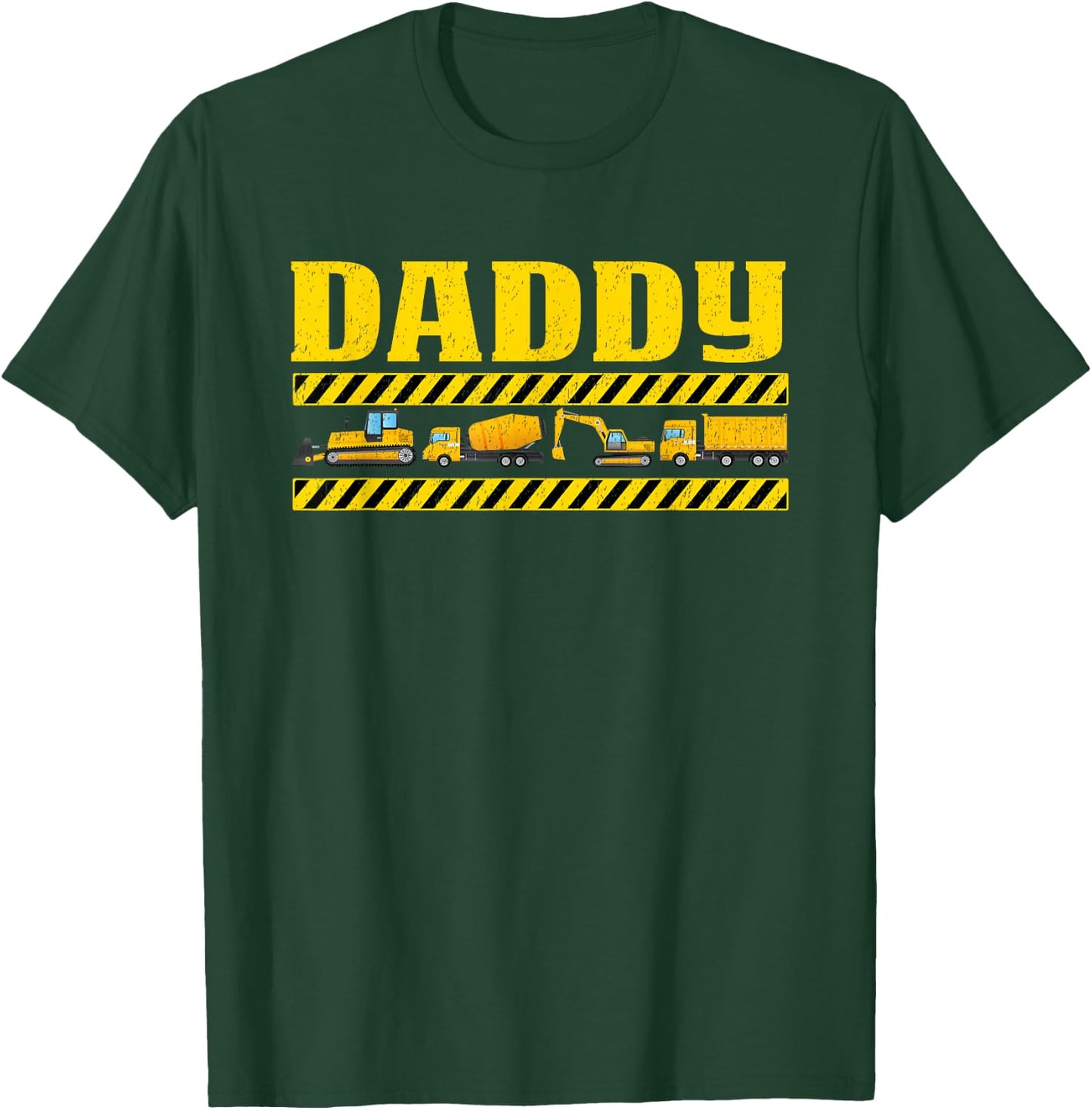 Daddy Birthday Construction Party Matching T-Shirt - T-Shirt | Forest