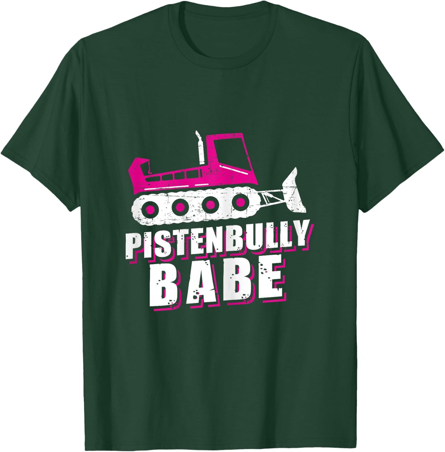 Pistenbully Babe Apres Ski Slope T-Shirt - T-Shirt | Forest