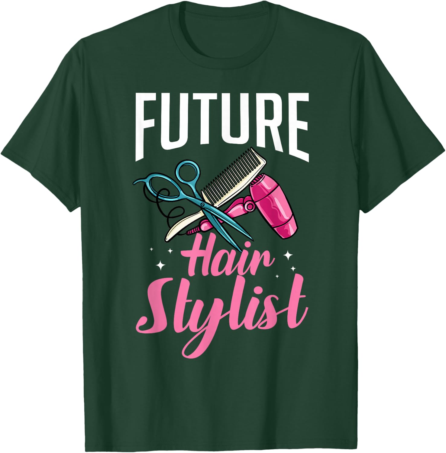 Hairstylist Hairdressing Hairdresser Hair Stylist T-Shirt - T-Shirt | Forest