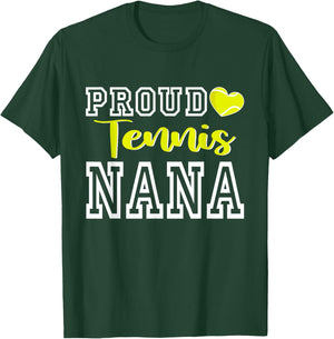 Cute Proud Tennis Nana Women Mother's Day Christmas T-Shirt - T-Shirt | Forest