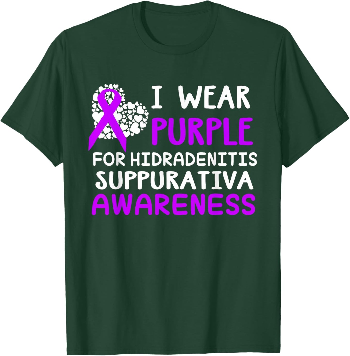 Hidradenitis Suppurativa - -Adults - Black - Small - Short Sleeve - - Classic Fit - Cotton Blend - Awareness T-Shirt - T-Shirt | Forest