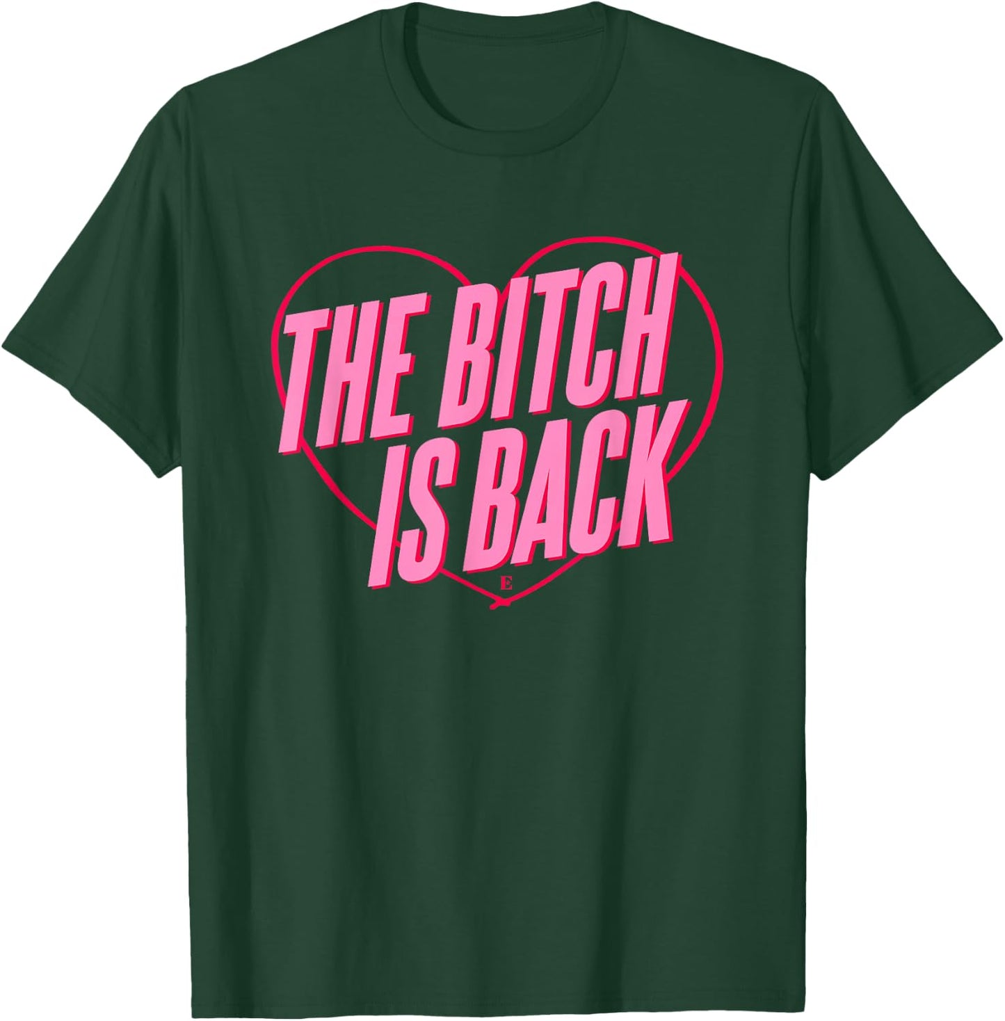 Elton John Official The Bitch is Back Heart T-Shirt - T-Shirt | Forest