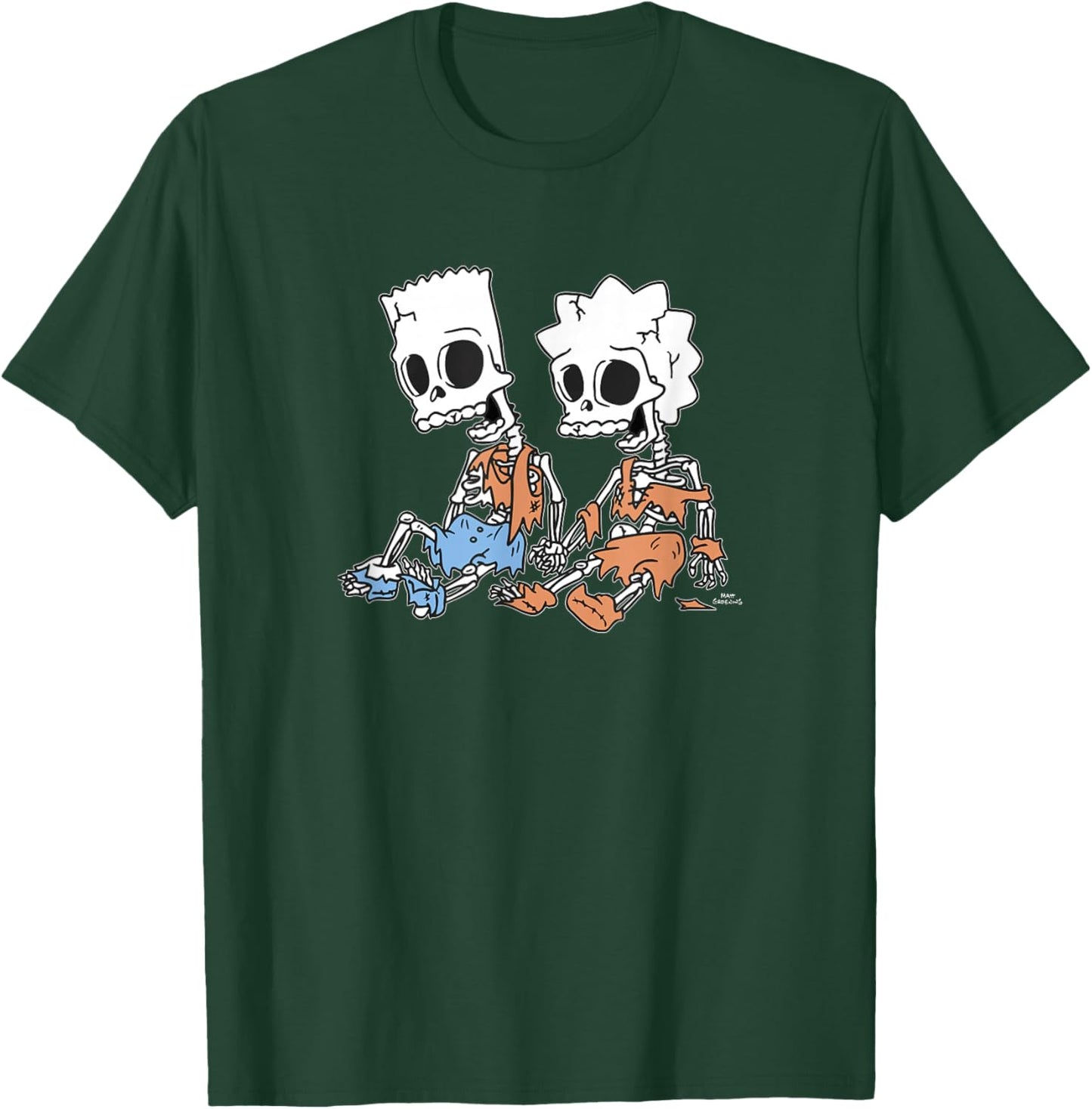 The Simpsons Bart & Lisa Skeletons C2 Small T-Shirt - T-Shirt | Forest