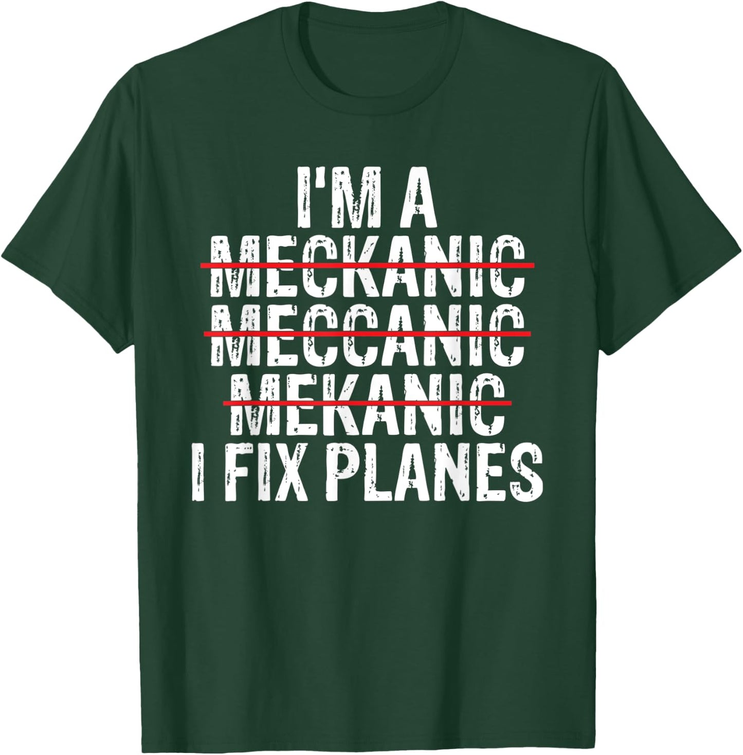 Airplane Mechanic Funny Plane Pilot Aircraft Technician T-Shirt - T-Shirt | Forest