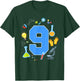 9th Birthday Science Theme 9 Year Old Future Scientist T-Shirt - T-Shirt | Forest