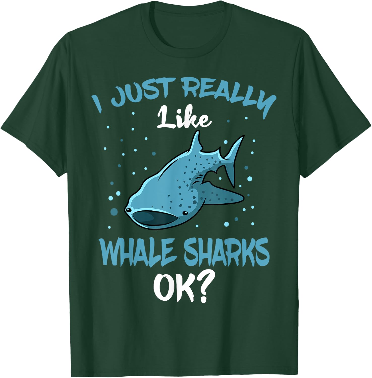 Whale Shark Lover Giant Fish Largest Sea Animal T-Shirt - T-Shirt | Forest