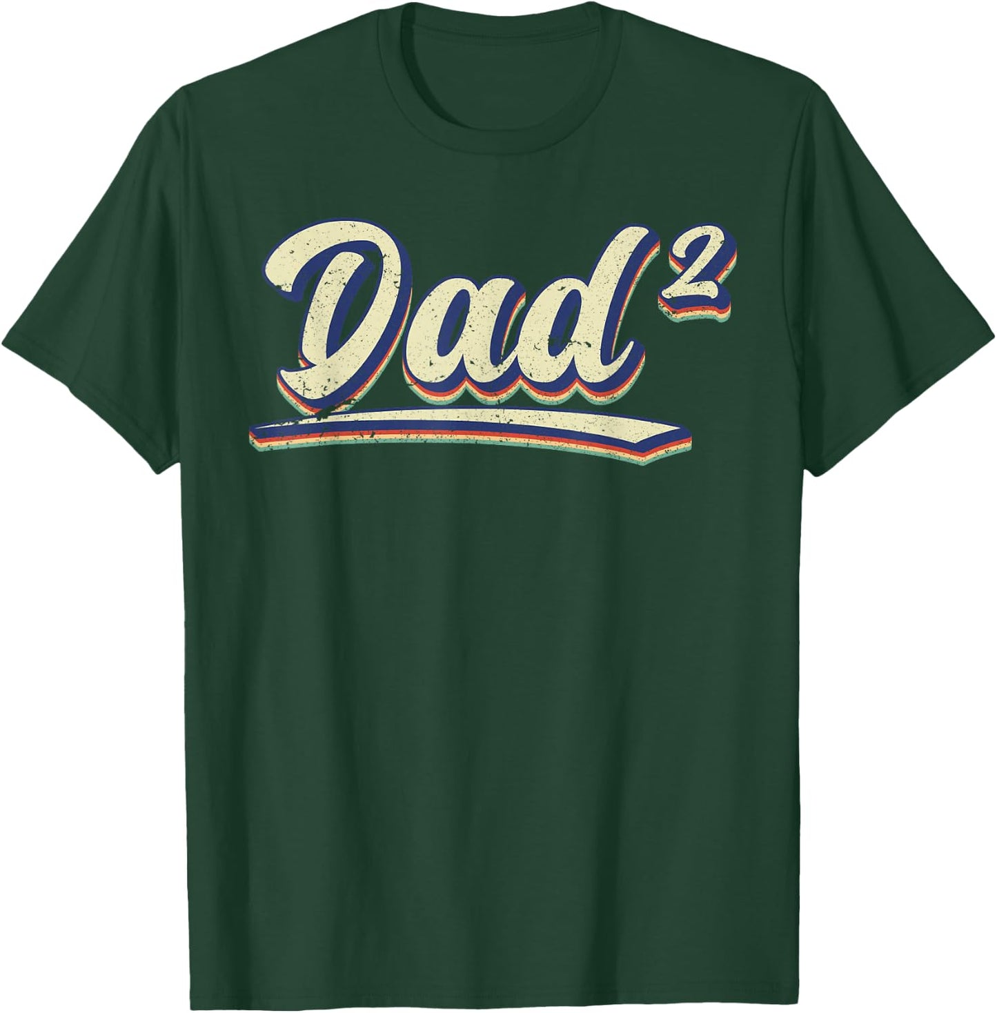 Dad for birth, second child, dad to the power of 2 T-Shirt - T-Shirt | Forest