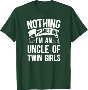 I'm an Uncle of Twin Girls Twin Uncle of Twins T-Shirt - T-Shirt | Forest