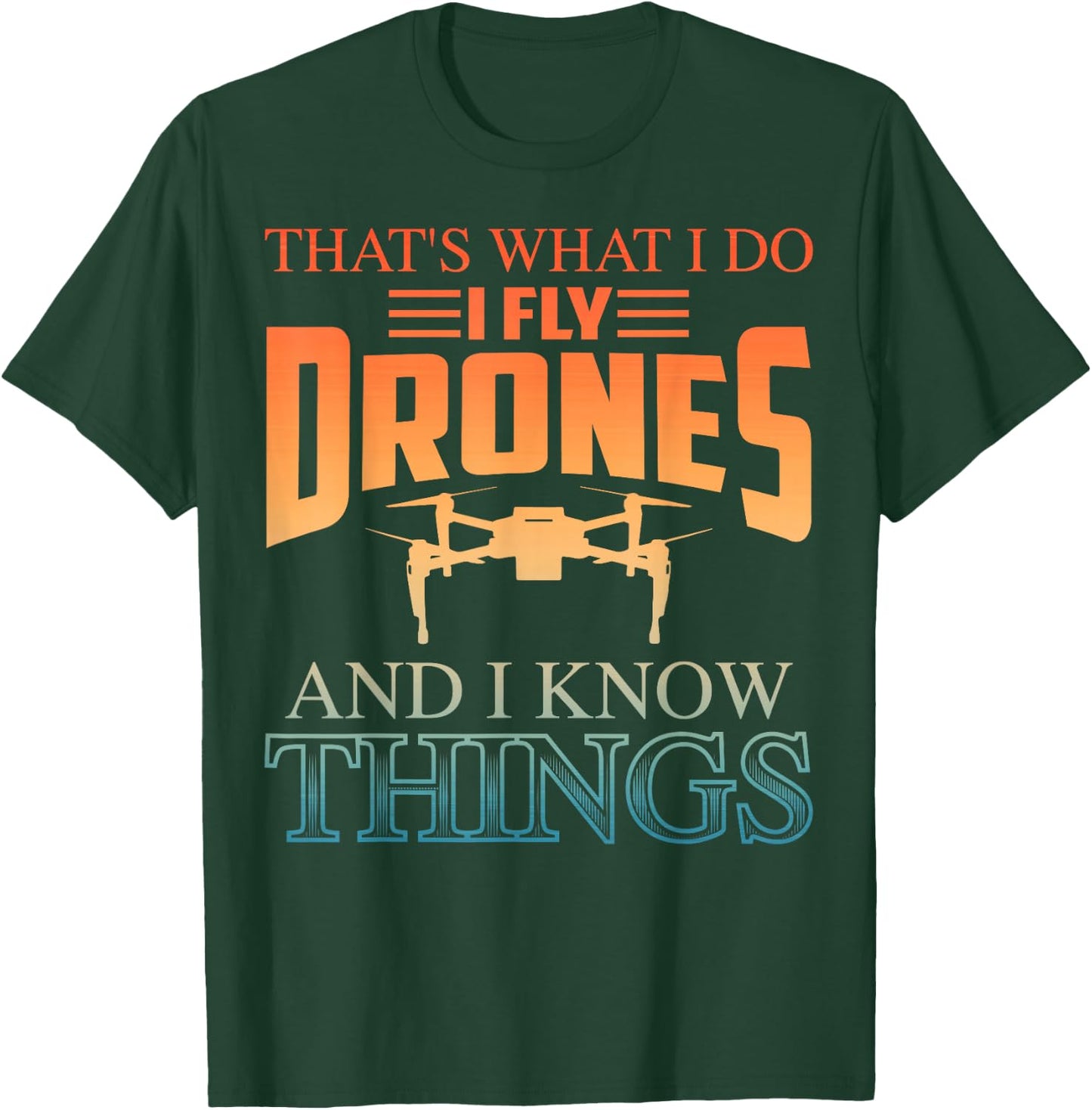 Funny Drone Art Women Boys Drone Racing Drone Pilot T-Shirt - T-Shirt | Forest