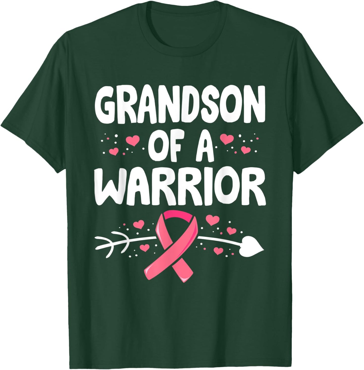 Breast Cancer GrandMa Shirt, Family Support Squad T-Shirt - T-Shirt | Forest