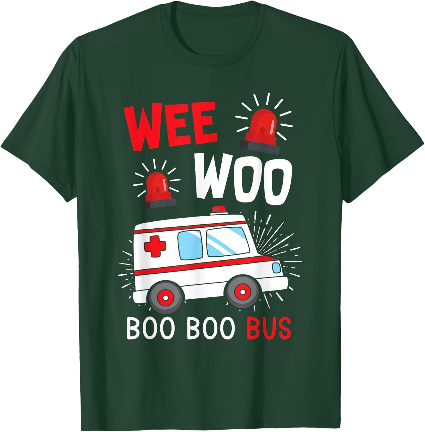 Paramedic Wee Woo Ambulance T-Shirt - T-Shirt | Forest