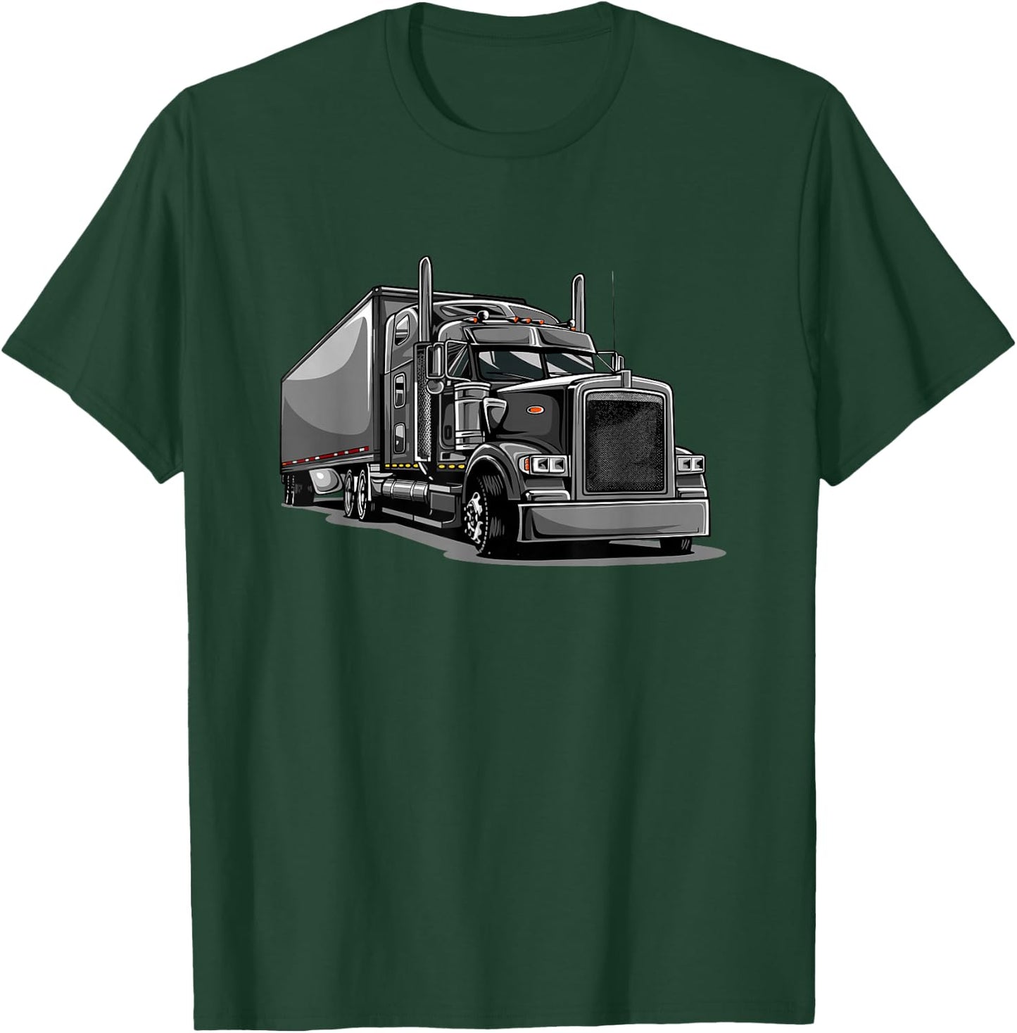 Semi Truck Driver T-Shirt - T-Shirt | Forest