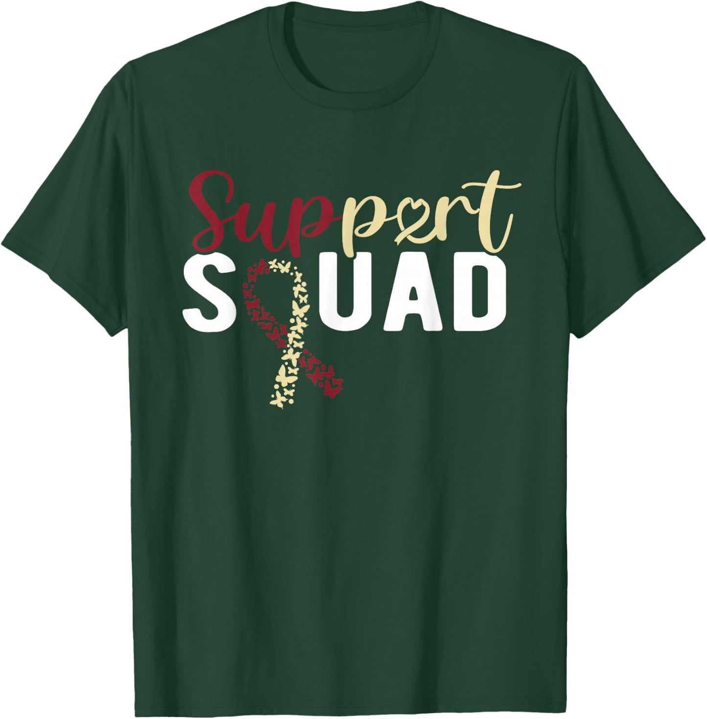Head And Neck Cancer Support Squad T-Shirt - T-Shirt | Forest