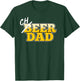 Cheer Dad T Shirt Father's Day Beer Cheerleading Gift T-Shirt - T-Shirt | Forest