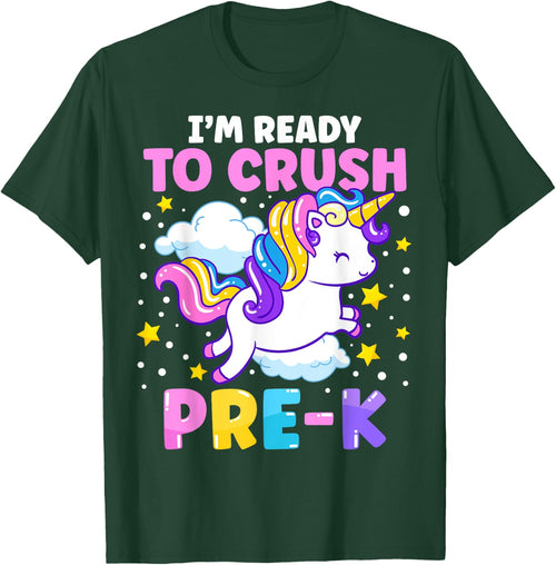 First Day of Preschool I'm Ready To Crush Pre-K Unicorn Kids