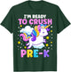 First Day of Preschool I'm Ready To Crush Pre-K Unicorn Kids T-Shirt - T-Shirt | Forest