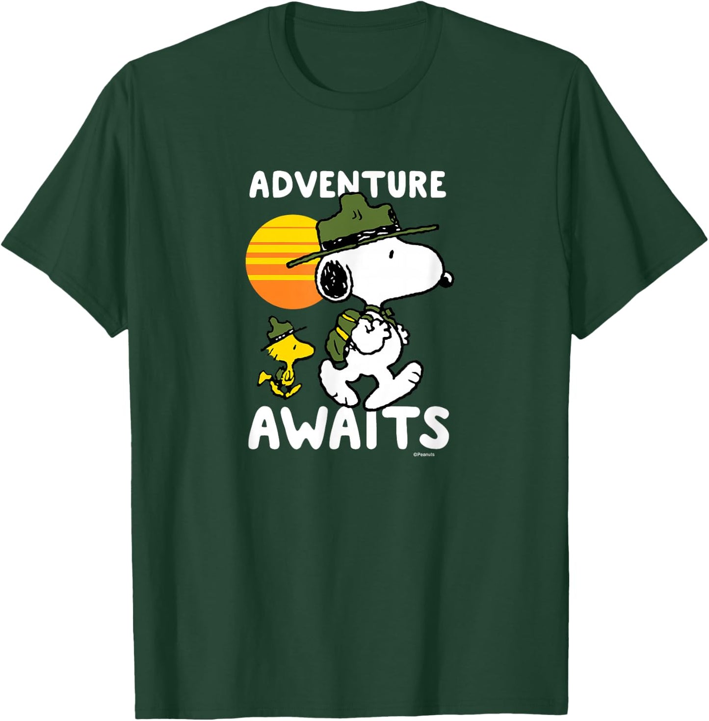 Peanuts - Snoopy Adventure Awaits T-Shirt - T-Shirt | Forest