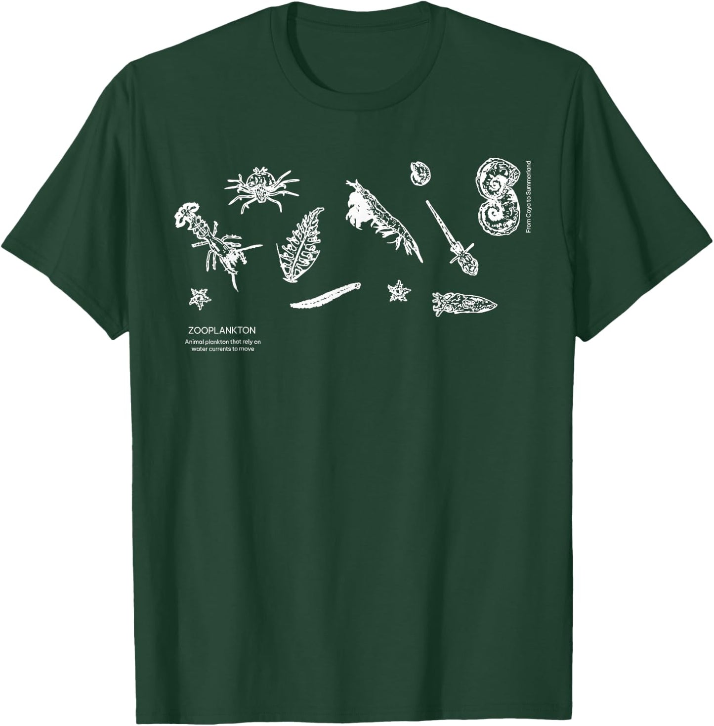 Zooplankton Marine Biology Ocean Scientist Science Teacher T-Shirt - T-Shirt | Forest