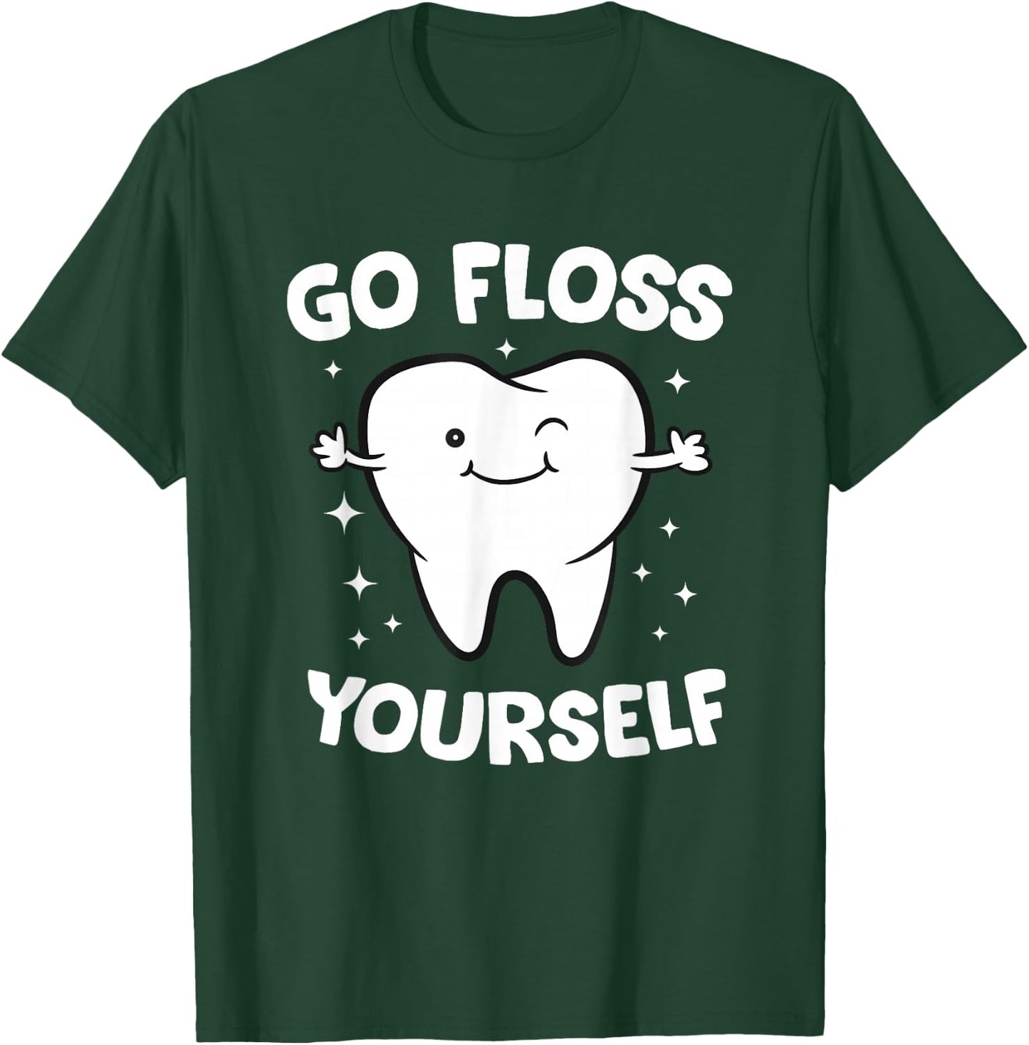 Dental Squad Store Dentist Assistant Teeth - Black, Small, , Short Sleeve, Classic Fit, Cotton Polyester Blend T-Shirt - T-Shirt | Forest