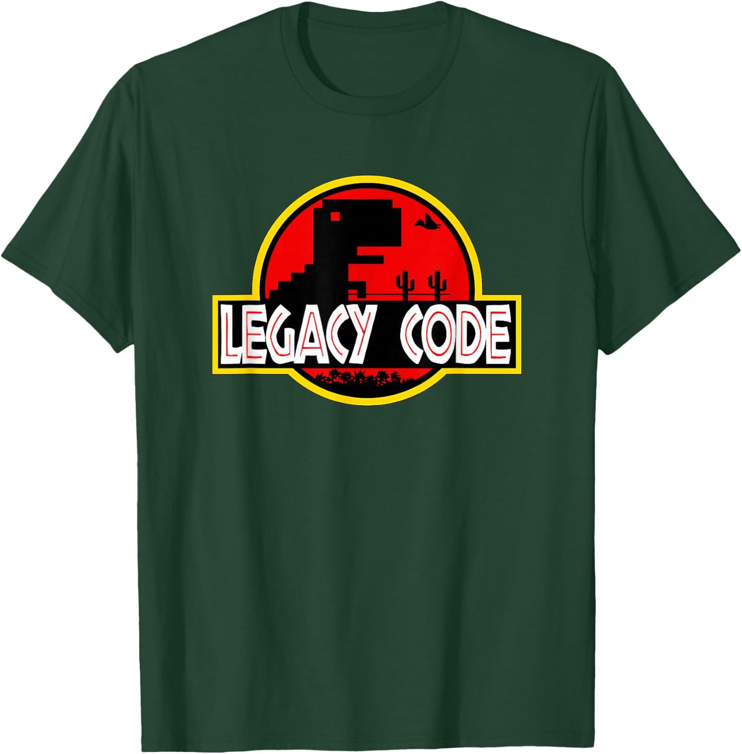 Tech Humor - Legacy Code Park for Programmers, Coders, Cyber T-Shirt - T-Shirt | Forest