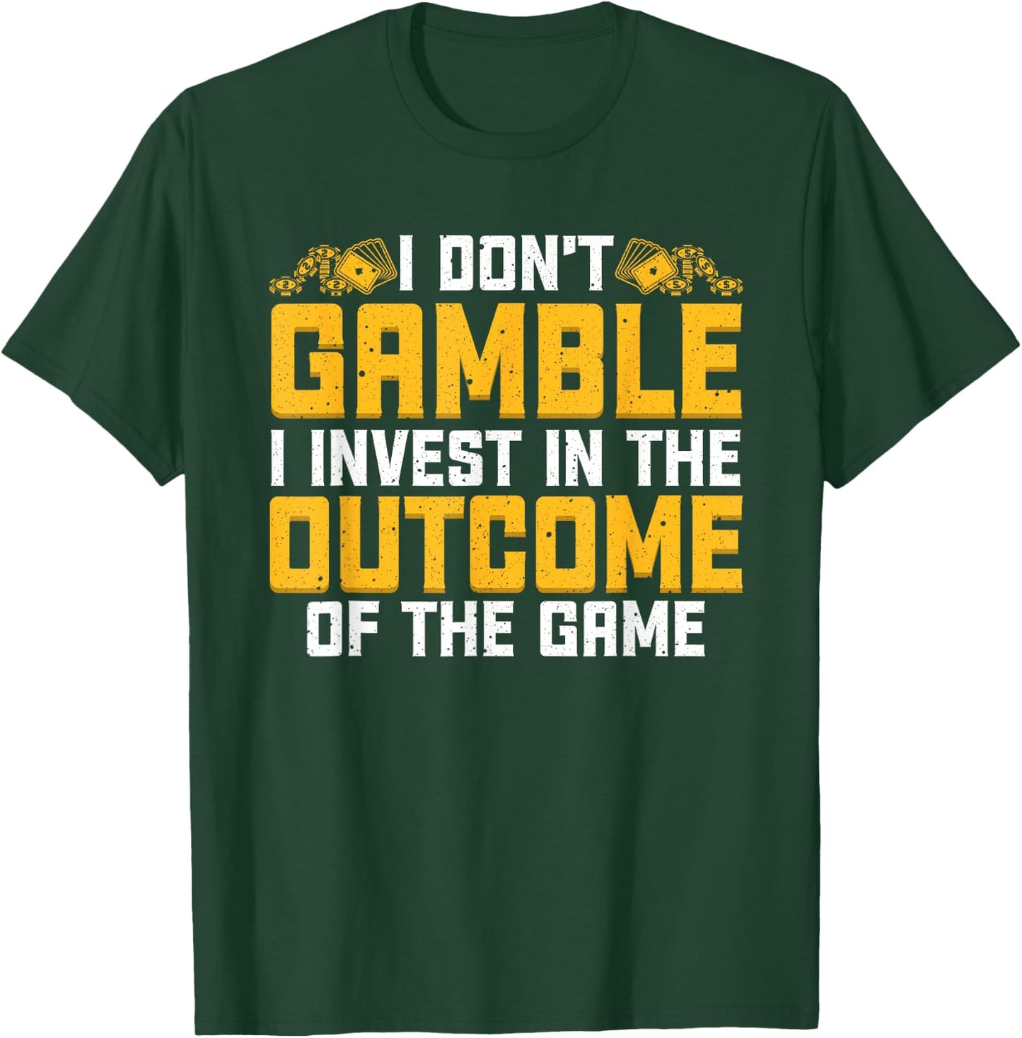 Funny Gambling Art Women Gambler Poker Casino Lover T-Shirt - T-Shirt | Forest