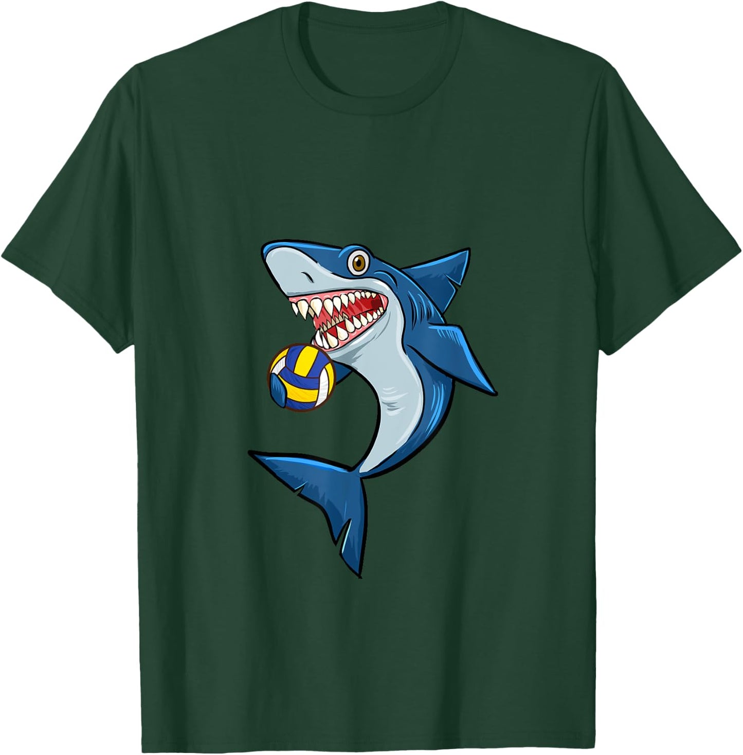 Volleyball Sharks Love Animal lovers Funny T-Shirt - T-Shirt | Forest