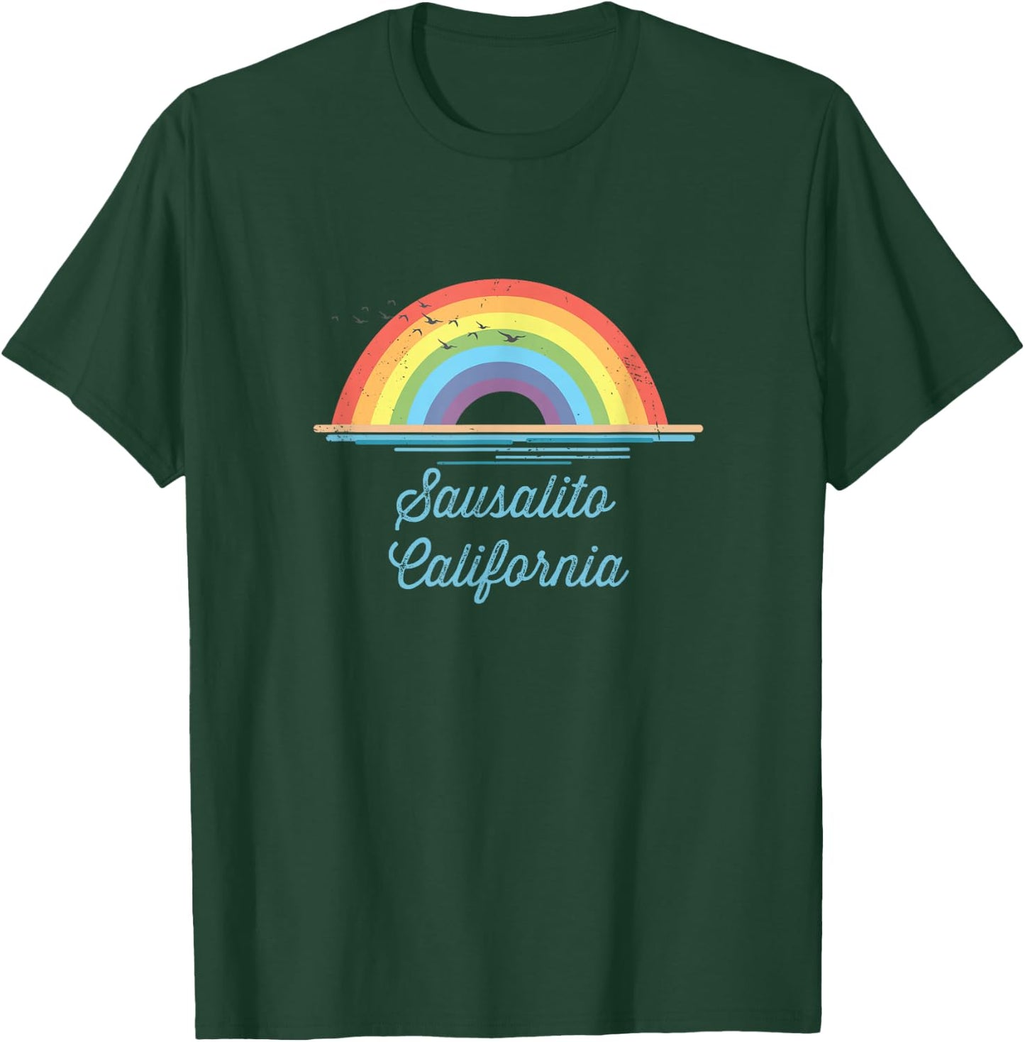 Sausalito California Souvenir Graphic T-Shirt - T-Shirt | Forest