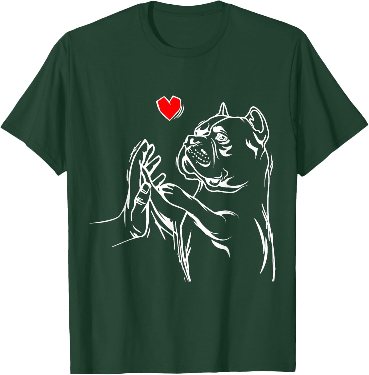 American Bully Love Cute Pitbull Dog Mom Funny Girls T-Shirt - T-Shirt | Forest