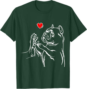 American Bully Love Cute Pitbull Dog Mom Funny Girls T-Shirt - T-Shirt | Forest