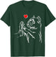 American Bully Love Cute Pitbull Dog Mom Funny Girls T-Shirt - T-Shirt | Forest
